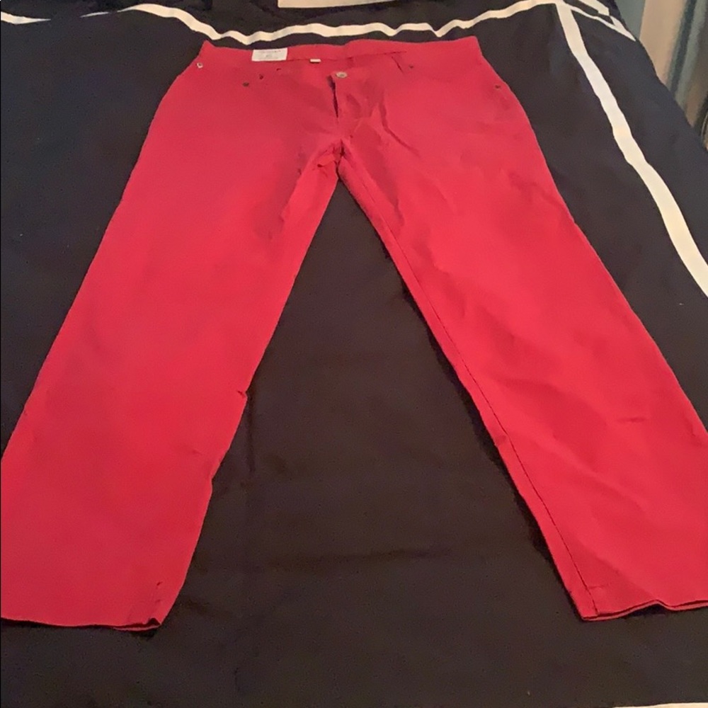 Ben Sherman Red Skinny Fit EC1 Trouser